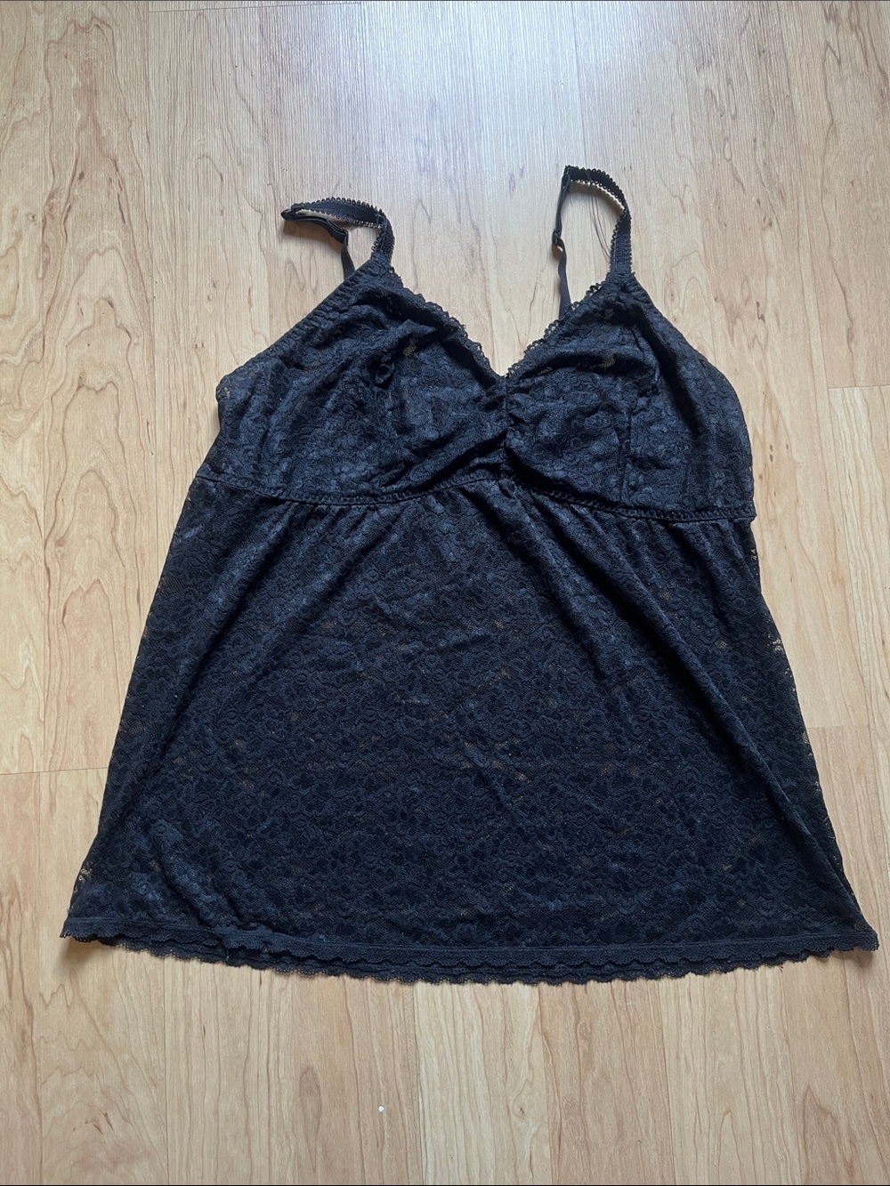 torrid Black Lace Trim Camisole Tank